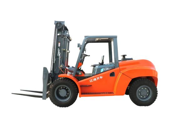 JAC Diesel 12 Ton Forklift Truck For Material que dirige CPCD120J