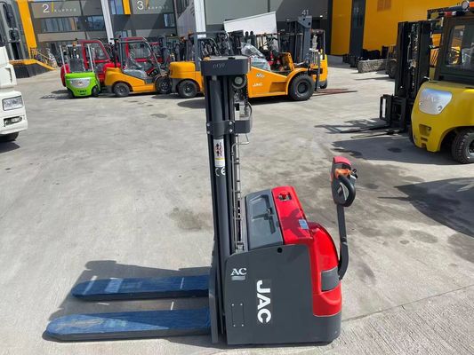 Jinete doble de la plataforma del apilador peatonal eléctrico resistente 2 toneladas