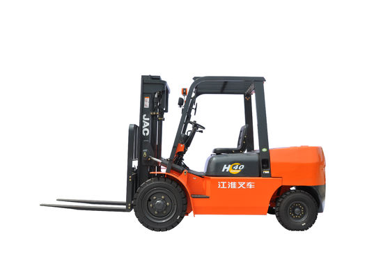 Palo JAC Forklift Truck diesel del triple de Warehouse 4 toneladas para la manipulación de materiales