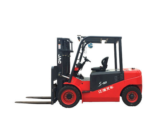 Altura eléctrica de la elevación de Ton Forklift Truck With 3000mm~5000m m de la nueva 4 rueda 5