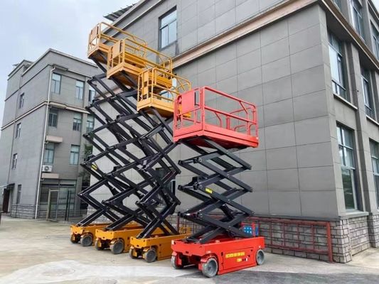 Vehículo 10m 320kg del trabajo de la elevación de JAC Modern Scissor Aerial Platform