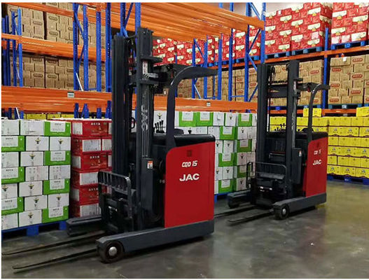 El palo de la carretilla elevadora de JAC 2 Ton Electric Standup Reach Truck mueve adelante Cdd15q