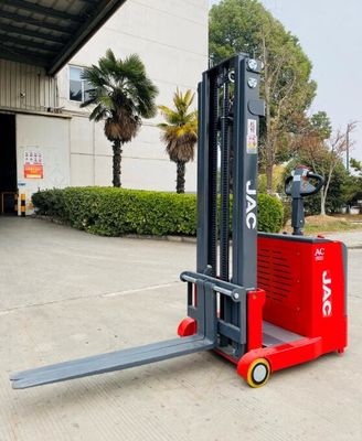 700kg contrapesó el paseo semi eléctrico del apilador de la plataforma detrás de la elevación de la plataforma